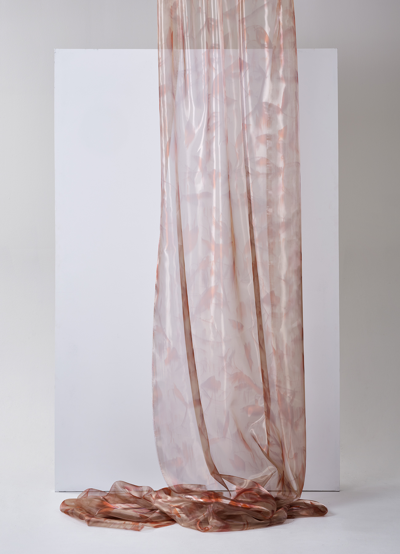 Printed metallic shine fabric