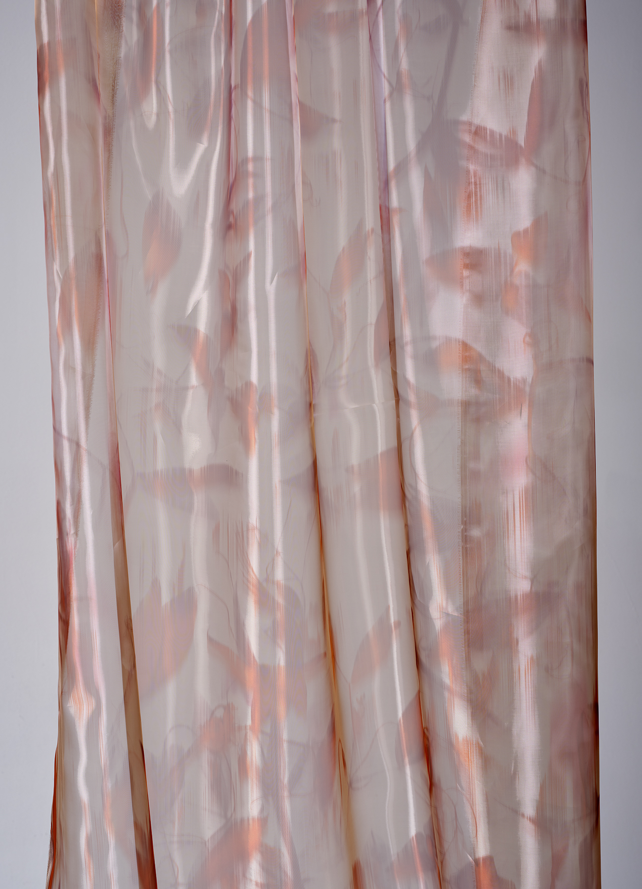 Printed metallic shine fabric