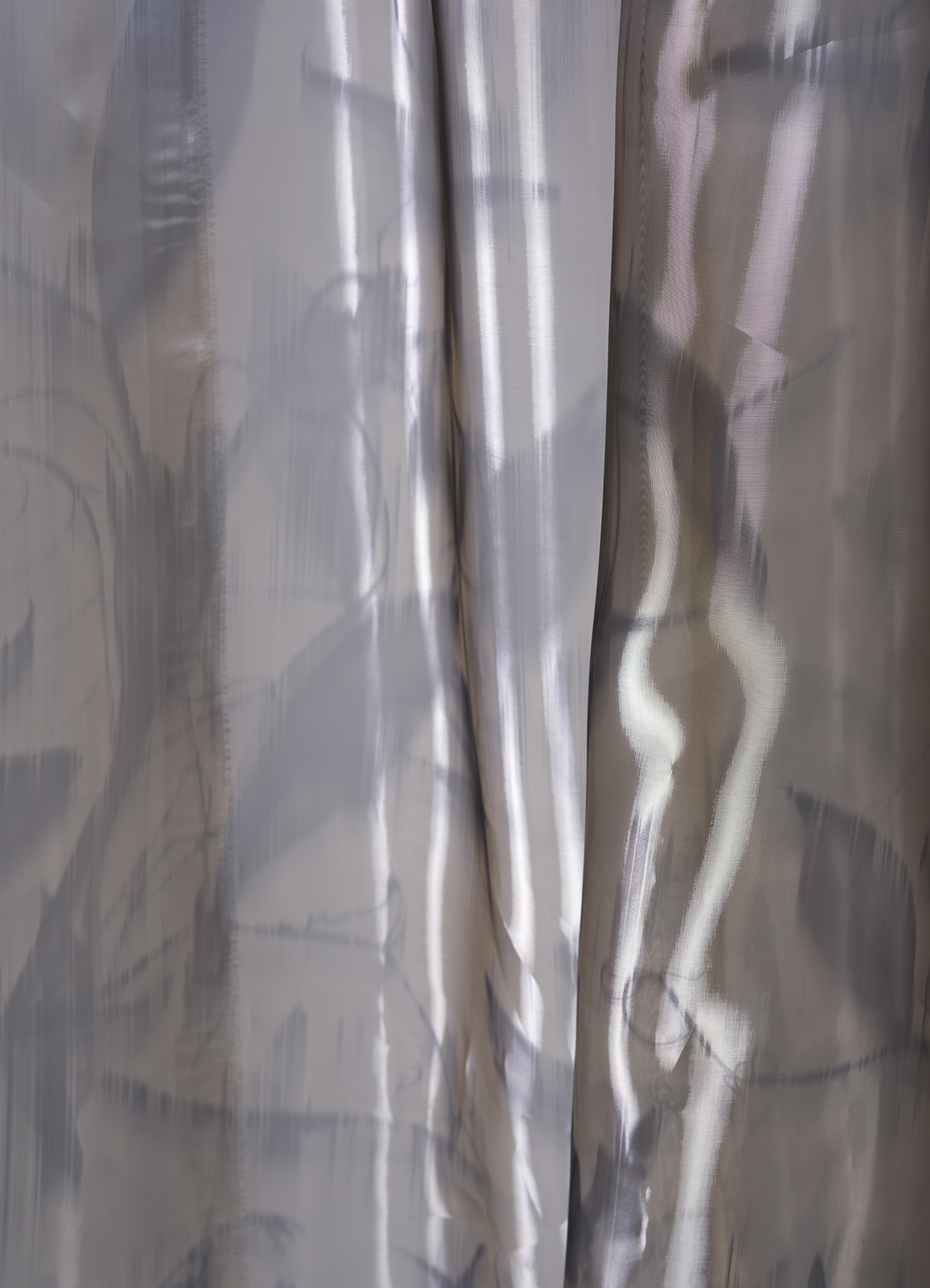 Printed metallic shine fabric