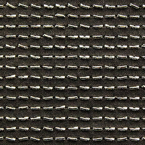 Allover scroll sequin embroidery on velvet base fabric