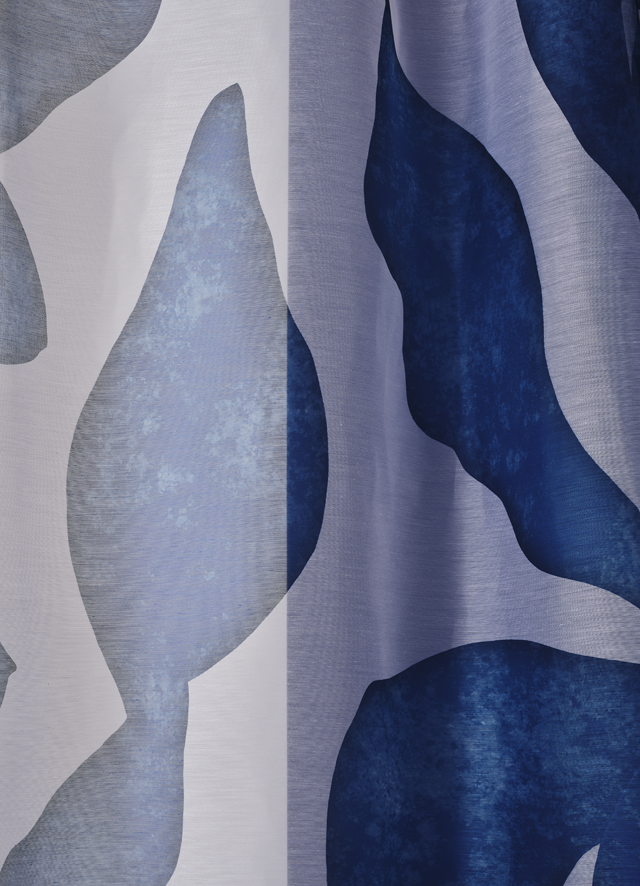 Textured voile with allover botanical print