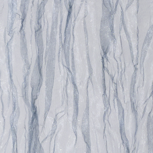 Light sheer metal fabric with vertical plissé and allover color blur print