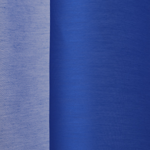 Fire retardant polyester voile with fine texture