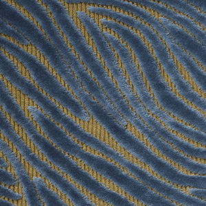 Velvet jacquard with cotton pile and polyester ground