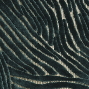 Velvet jacquard with cotton pile and polyester ground