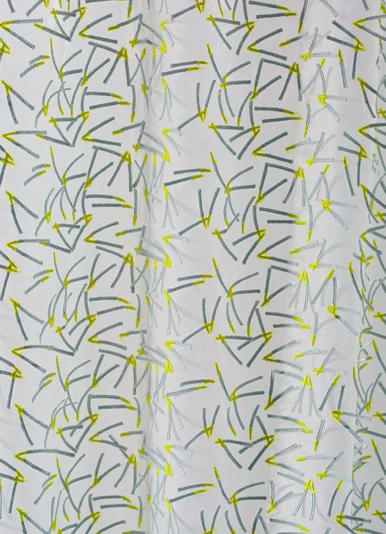 Allover superposé embroidery on voile fabric