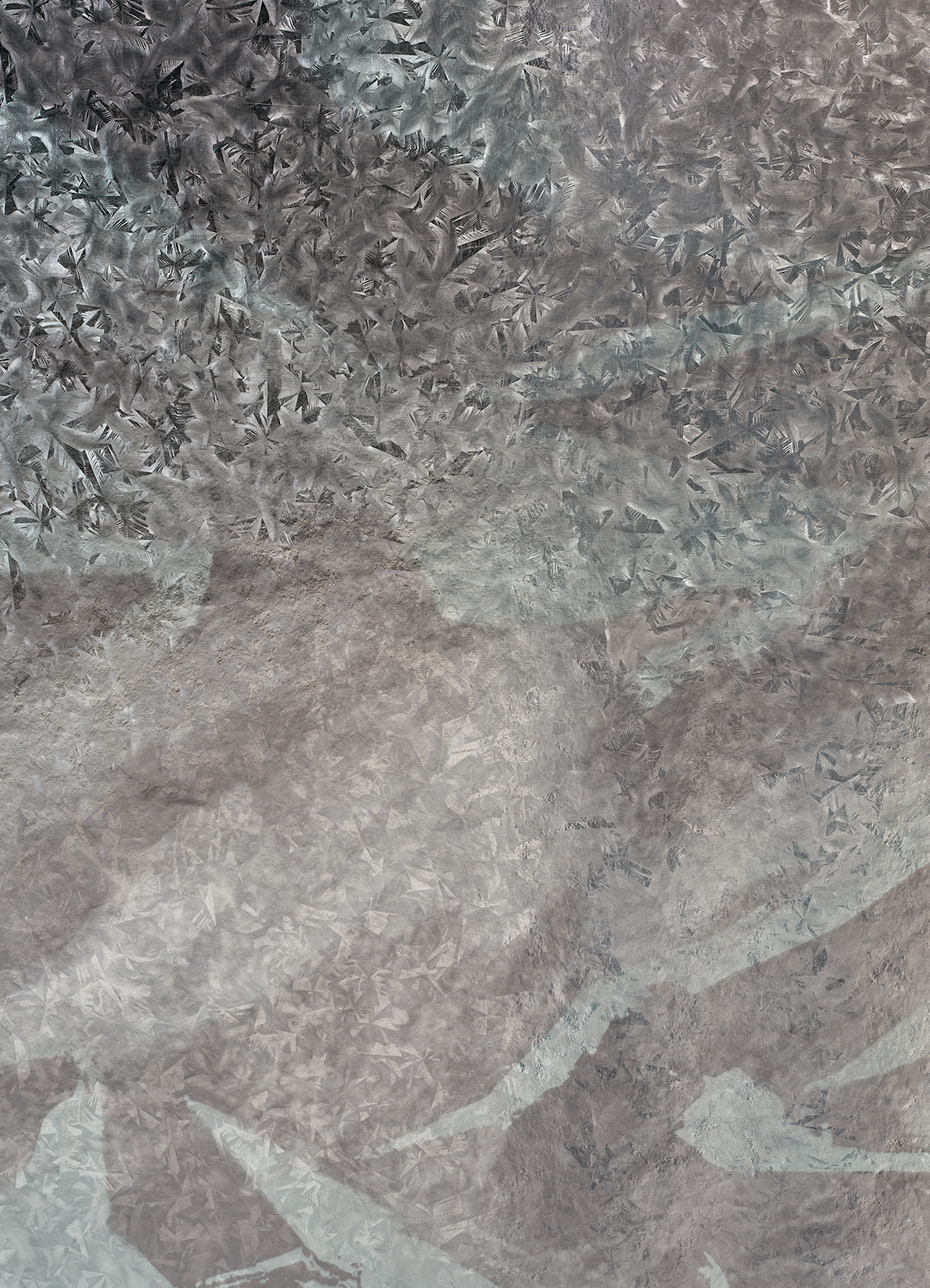 digital print on wallpaper with foil