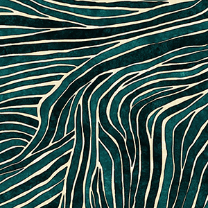 digital print on vertical threads on nonwoven backing