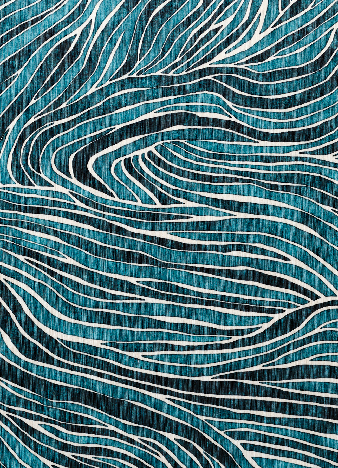 digital print on vertical threads on nonwoven backing