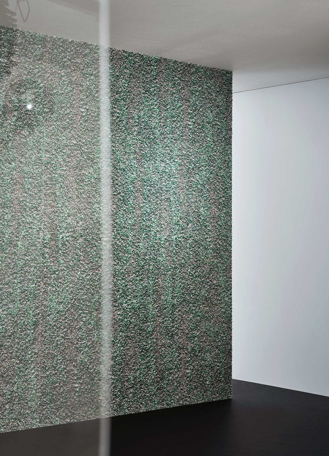digital print on textured fabric bonded with nonwoven fleece