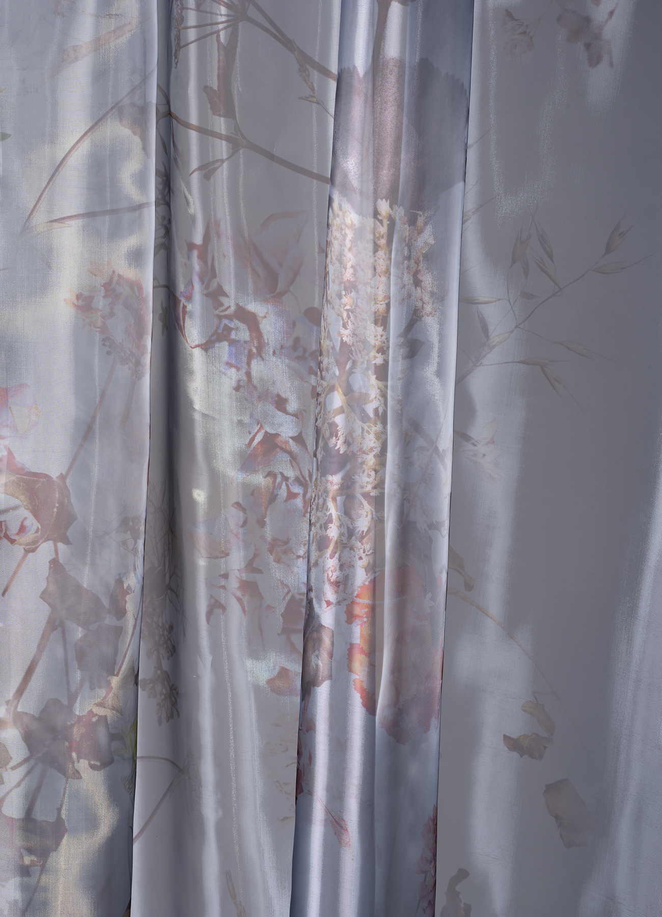 Printed metallic shine fabric