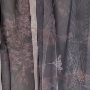 Printed metallic shine fabric