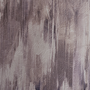 Printed embossed polyester velvet with abstract floral design